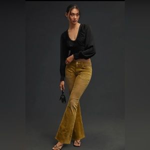 ANTHROPOLOGIE CORDUROY FLARE PANTS